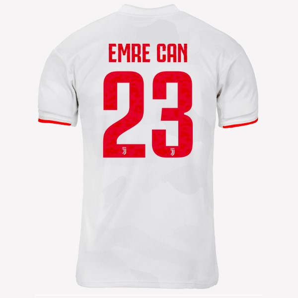 Camiseta Juventus NO.23 Emre Can 2ª Kit 2019 2020 Gris Blanco